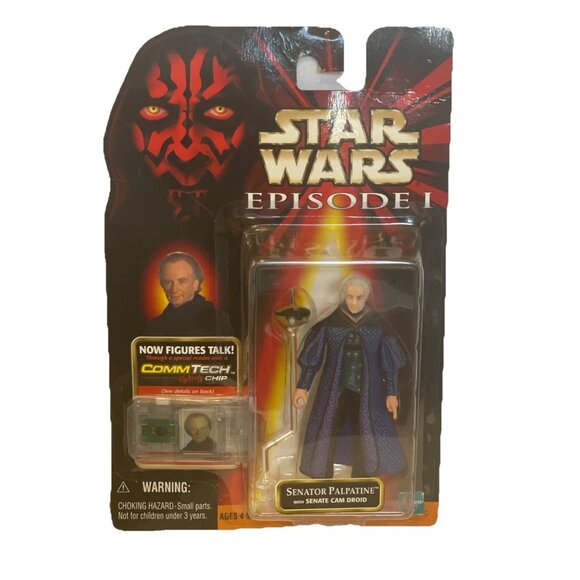 Star Wars Episode 1 Senator Palpatine 3.75" Action Figure 1998 Hasbro Sealed New - Picture 1 of 11